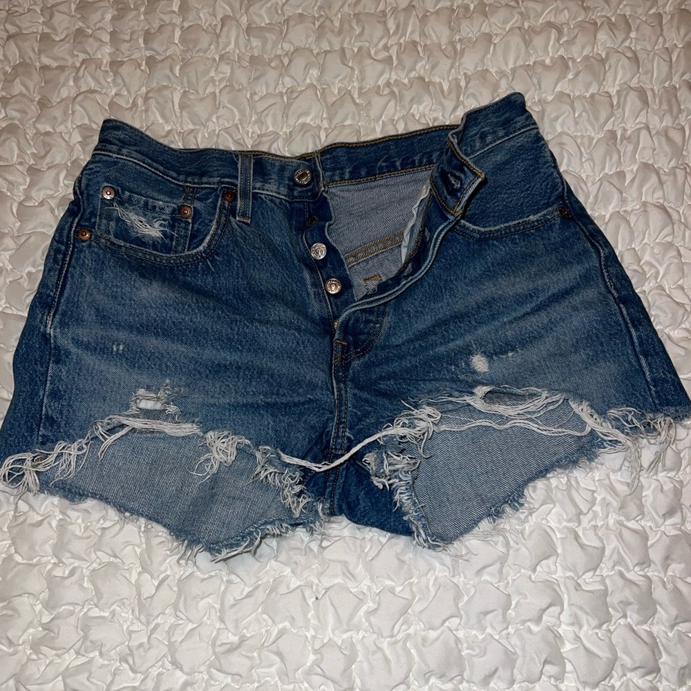 Levi’s 501 premium denim cutoff shorts. Size 27!